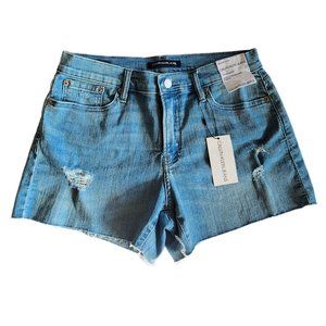 Calvin Klein Mid Rise Cut-off Style Denim Shorts, Size 29 with 4" Inseam, NWT